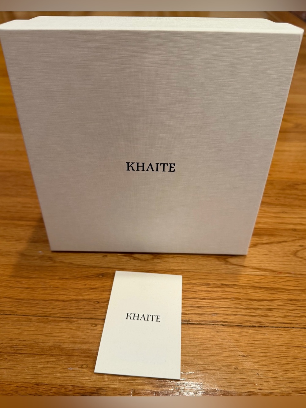 KHAITE DESIGNER BELT BOX AUTHENTIC LUXURY STORAGE PACKAGING CASE WHITE